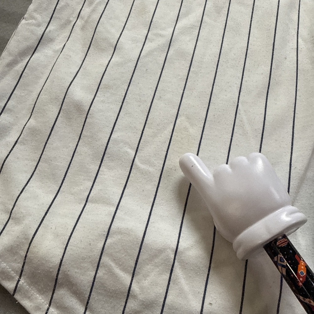 Vintage STARTER New York Yankees Pinstripe Baseball Jersey Mens XL Fair Con READ - Picture 8 of 16